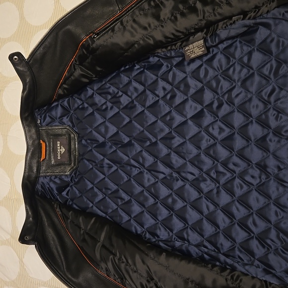 Dockers mens heavy leather jacket, 100% genuine leather, - Picture 4 of 7